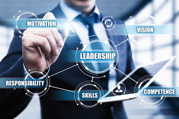 Leadership Business Management Teamwork Motivation Skills concept